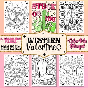 Western coloring pages, digital coloring pages, cute coloring pages for print, relaxation coloring, adult coloring pages, girlie coloring