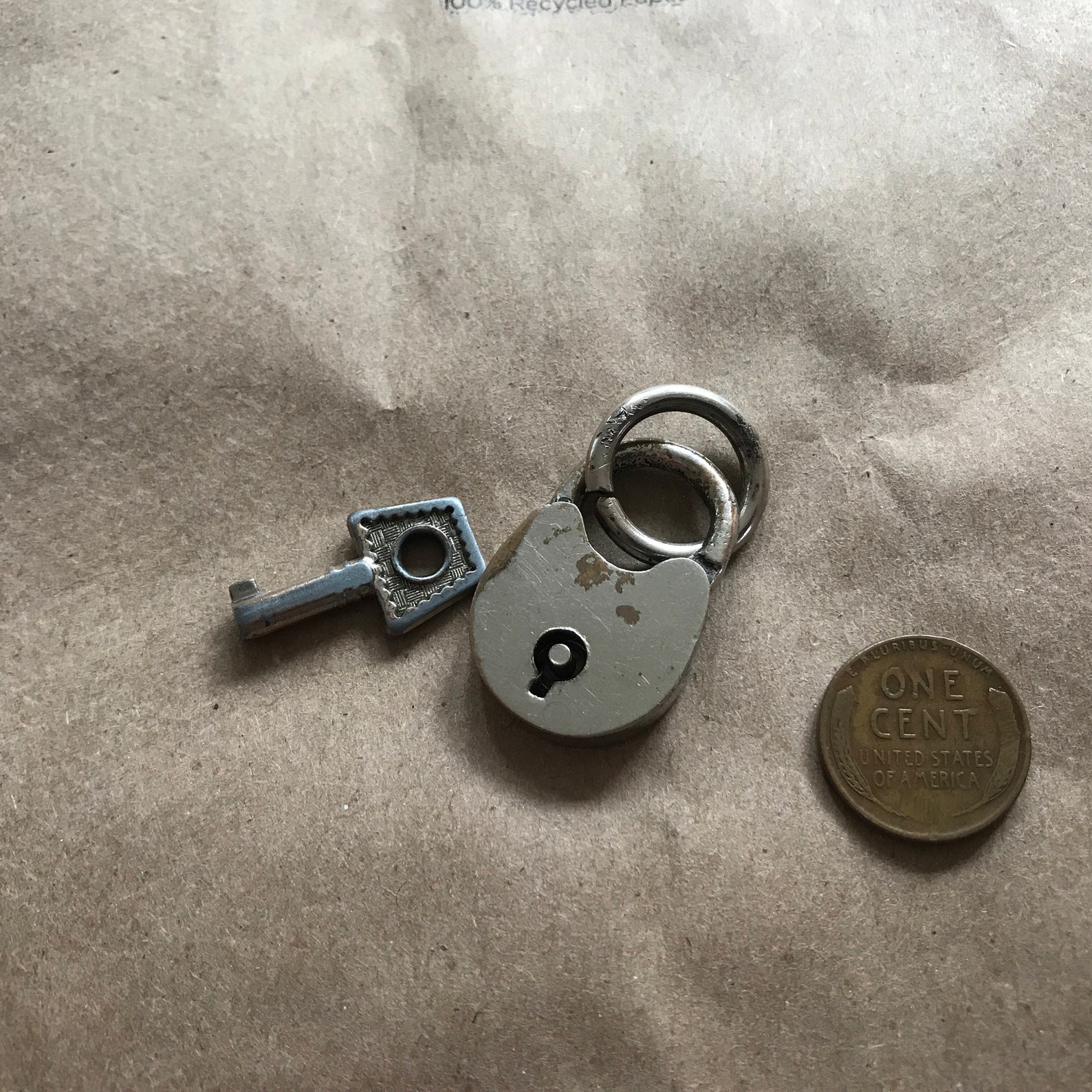 Miniature Padlock and Key. Working Padlock with Key Etsy