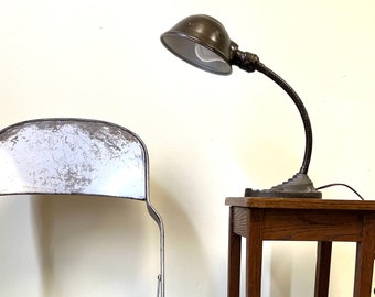 Classic 1940s gooseneck lamp