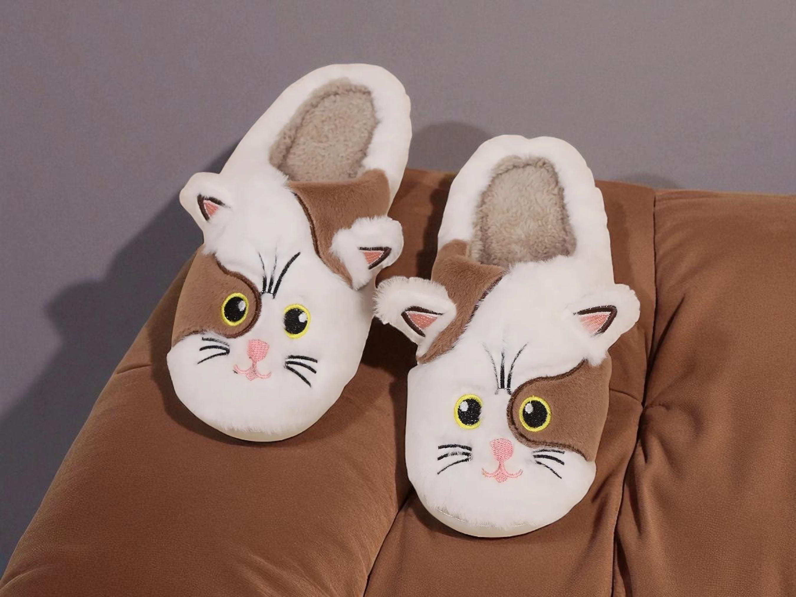 Pantofole Donna Pantofole Gatti Pantofole Pelose Ciabatte Con