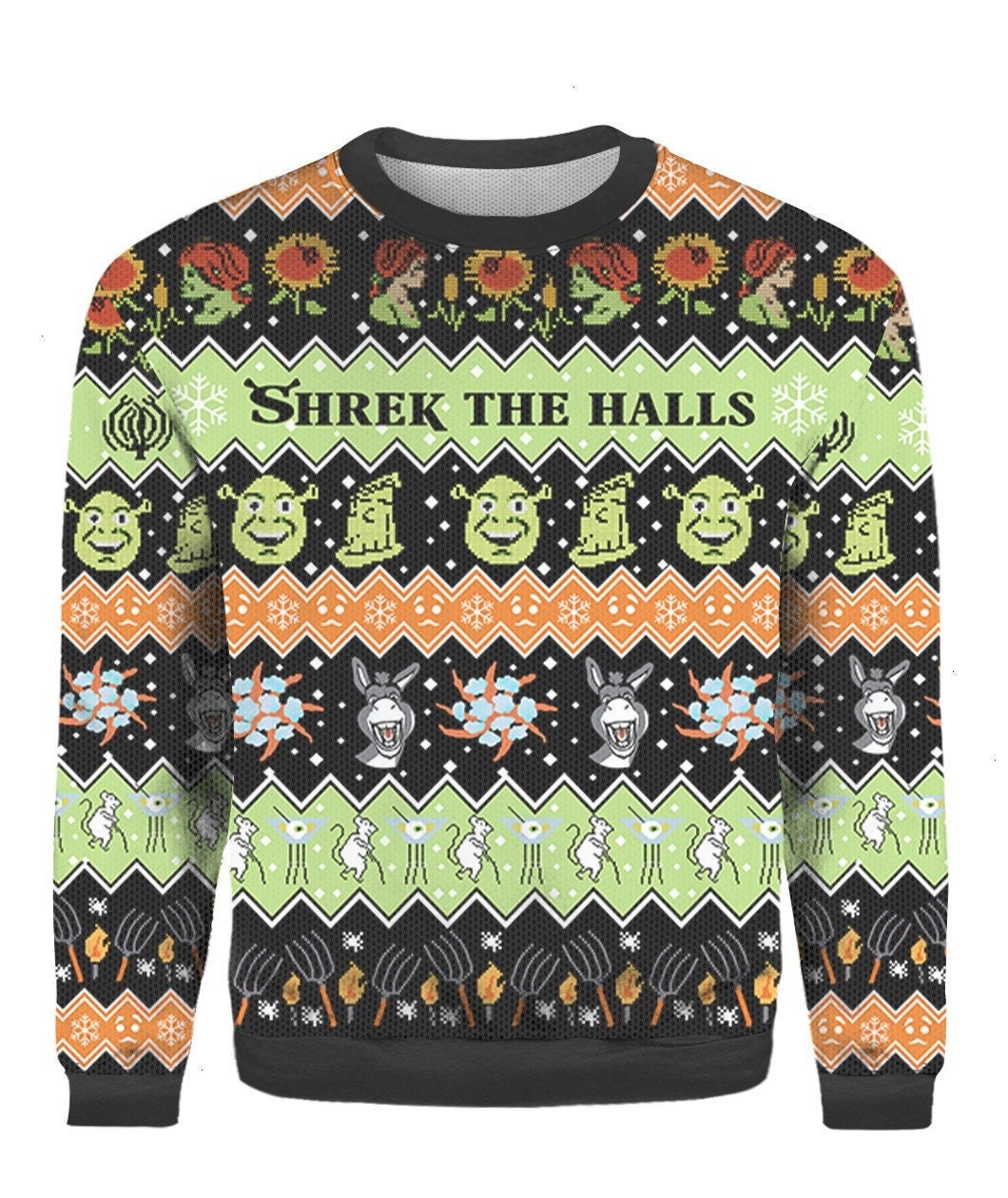 Discover Shrek The Halls Ugly Christmas Sweater All Over