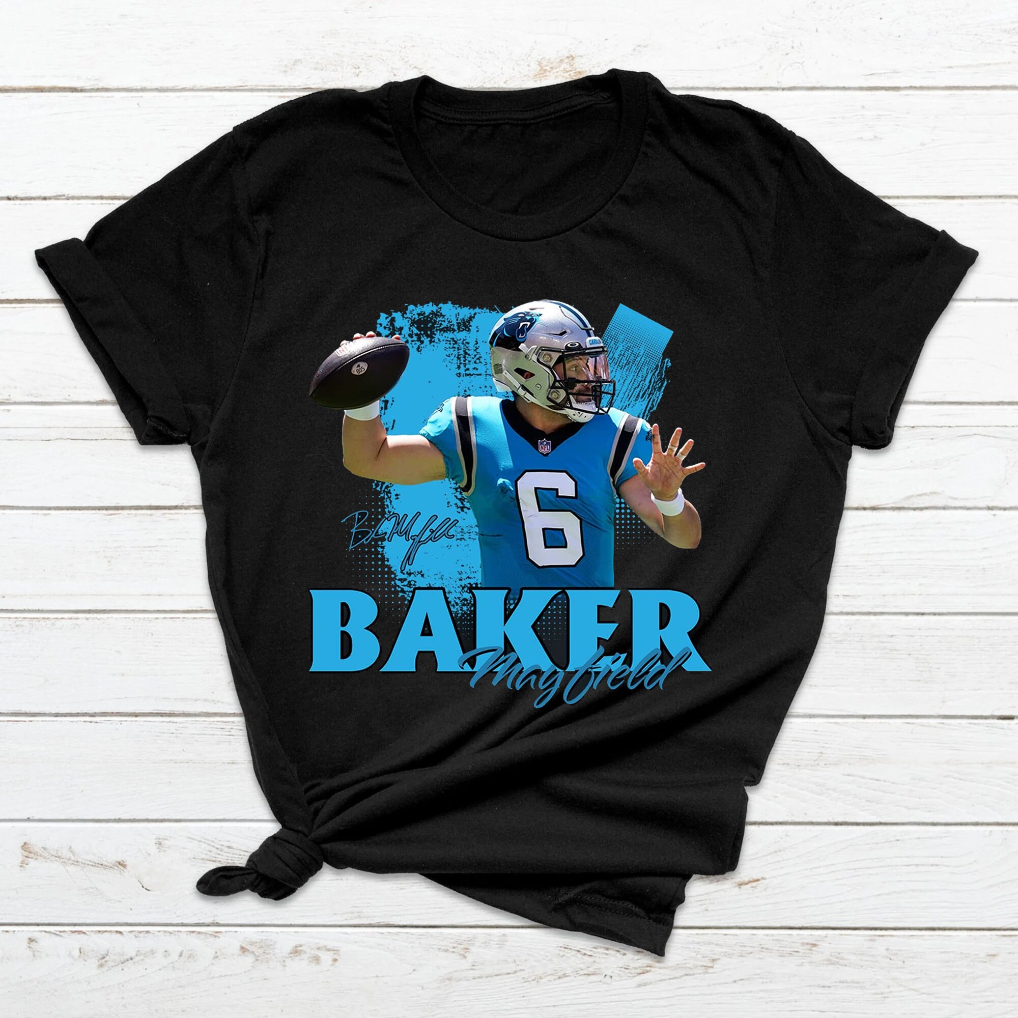 Discover Carolina Panthers 6 Baker Mayfield T-shirt