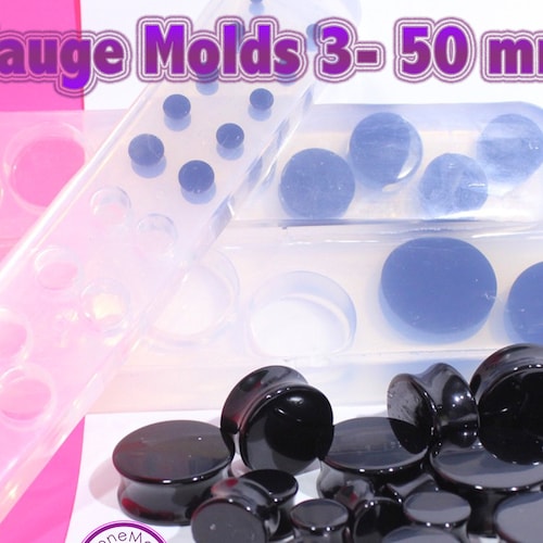 Plug Gauge Mold Multiple Ear Plug Piercing Silicone Rubber Etsy