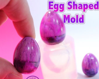 Silicone Egg Shape Mold; Pendant Small, Medium or Large; Silicone Rubber