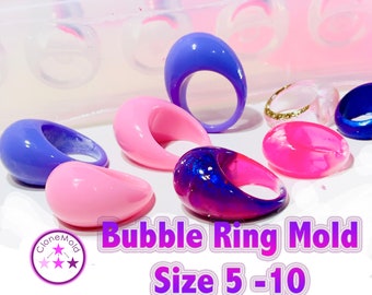 Multiple Bubble Ring Mold; Sizes 5 - 10