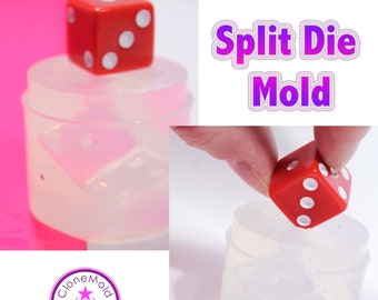 Dice Mold: Silicone Rubber Split Die for Resin Casting
