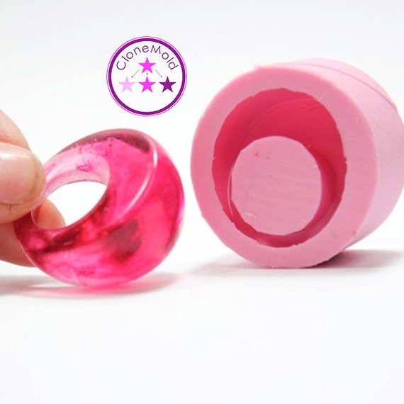 Ring Mold Crescent, Silicone Rubber | Size 7 | Urethane, Epoxy, Polyester Casting, Ooak Jewelry