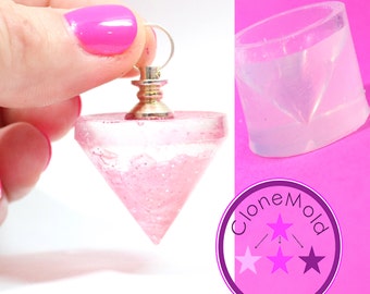 Cone Pendulum Mold Large Silicone Rubber Pendant