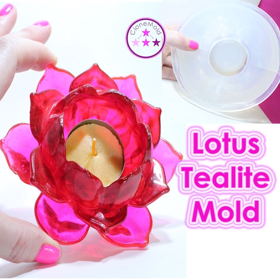 Tealight Rose Candle Mold