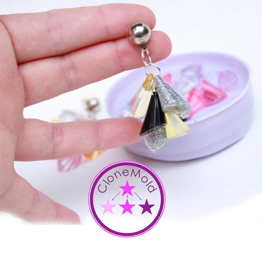 Waterfall Earring Mold Dangle Jewel Silicone Rubber Mold Etsy