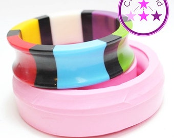 Bangle Mold Curved Bracelet Silicone Rubber Mold