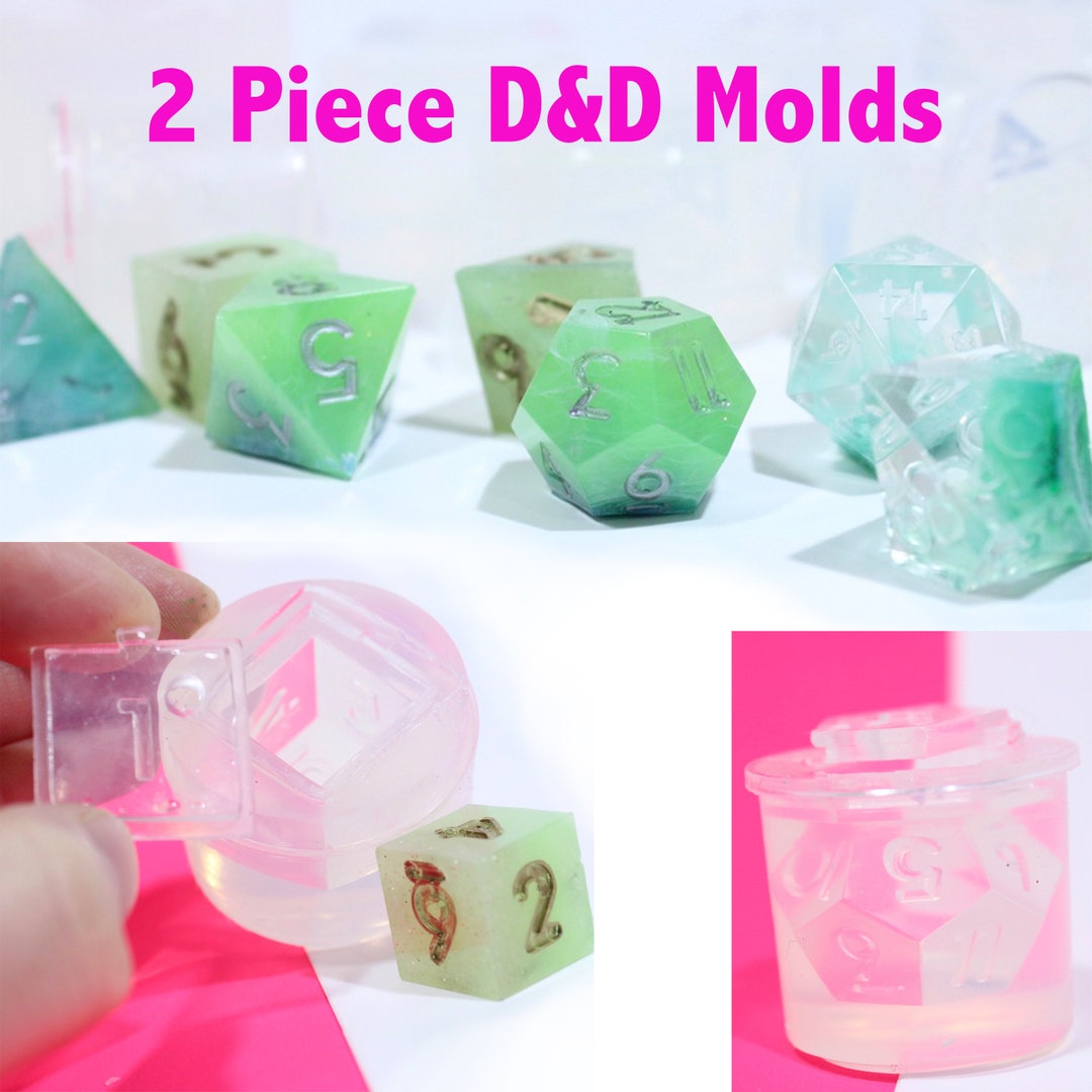GIANT D20 Dungeons and Dragons Gamer Dice / Die Mold Silicone Rubber 