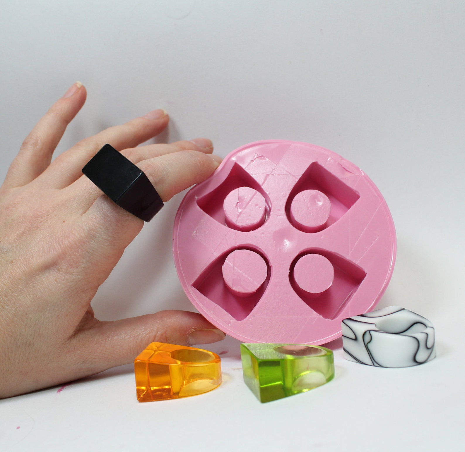 Multiple Ring Mold 5 Flat Rectangle Ring Mold Sizes 5 11 Etsy