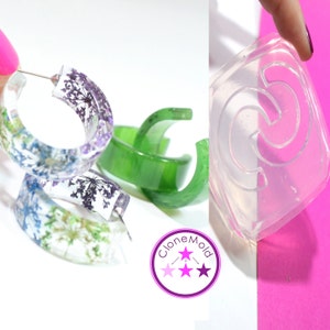 Hoop Mold Earring Silicone Rubber Mold