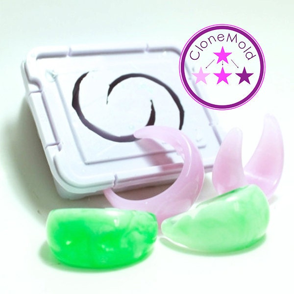 Hoop Half Moon Mold Earring Silicone Rubber Mold