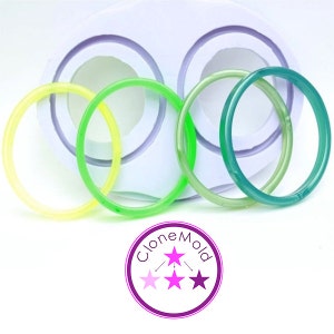 Bangle Mold Multi Dainty  Bracelet Silicone Rubber Mold