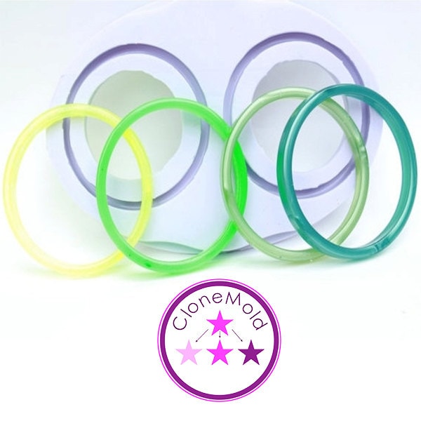 Bangle Mold Multi Dainty  Bracelet Silicone Rubber Mold