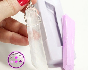 Crystal Stone Mold Natural Long Crystal Stone Rock Silicone Rubber Mold