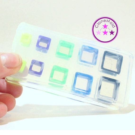 Square Tunnel Mold Square Gauge Ear Plug Piercing Silicone Rubber Mold