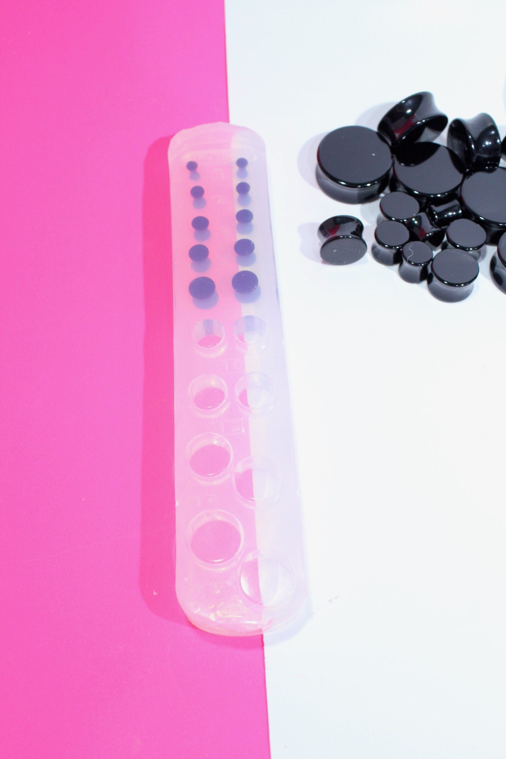 Plug Gauge Mold Multiple Tunnel Flat End Ear Plug Piercing Etsy