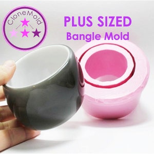 PLUS SIZE Bangle Mold Chunky Extra Large Sized Bangle Mold Silicone Rubber
