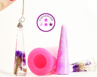 Cone Pendant Mold Tall Pyramid Silicone Silicone Rubber