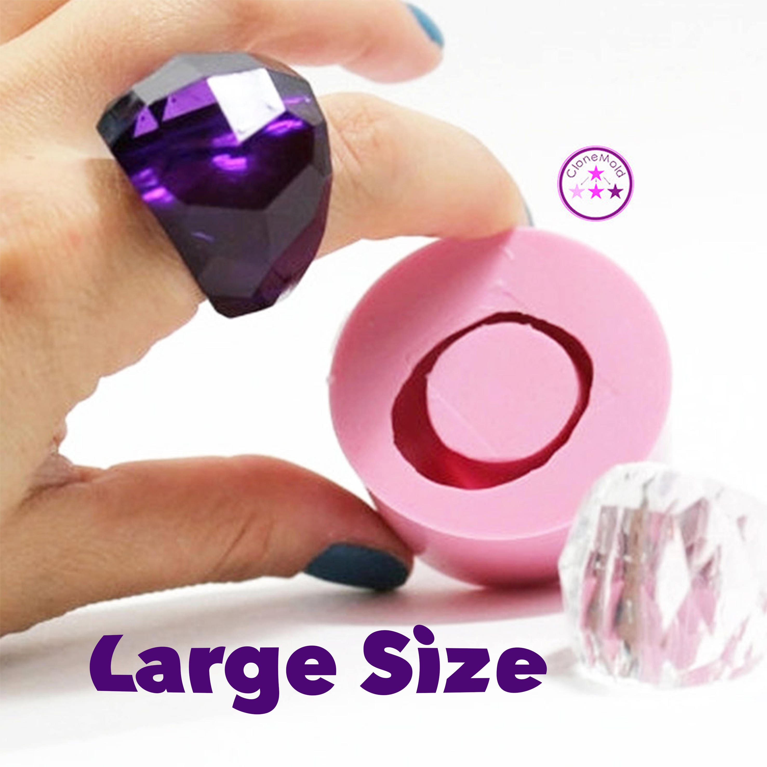Ring Mold Facetted Large GeoDome Bubble ; Size 9, 10
