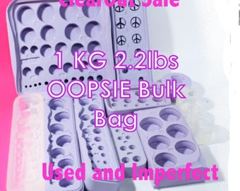 OOPSIE Used or Imperfect GAUGE Molds; about 5 kg (11 lbs) Bulk Bag