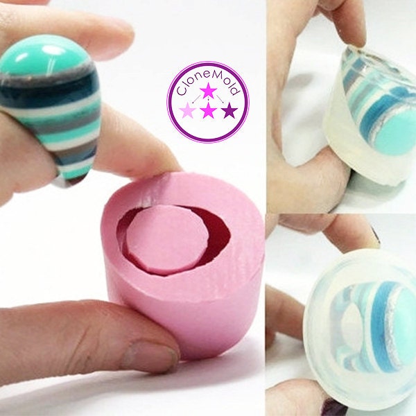 Ring Mold Dome Bubble ; Silicone Rubber; Size 6.75, 8, 9.5, 11 US