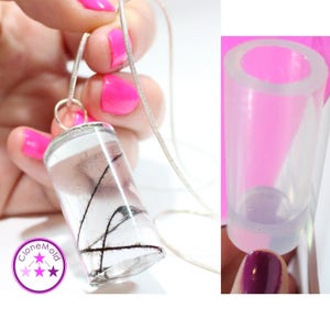 Cylinder Pendant Mold; Silicone Rubber