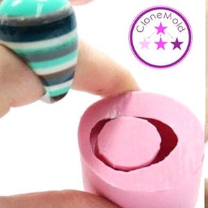 Ring Mold Dome - Silicone Rubber | Jewelry Casting Form | Beginner Intermediate | Size 6.75-11 US
