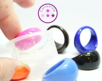 Ring Mold Dainty Crescent Silicone ; Size 7, 7.25, 8.25, 9