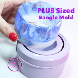 Chunky Plus Size Bangle Mold - Extra Large Silicone Rubber Mold for Jewelry Making