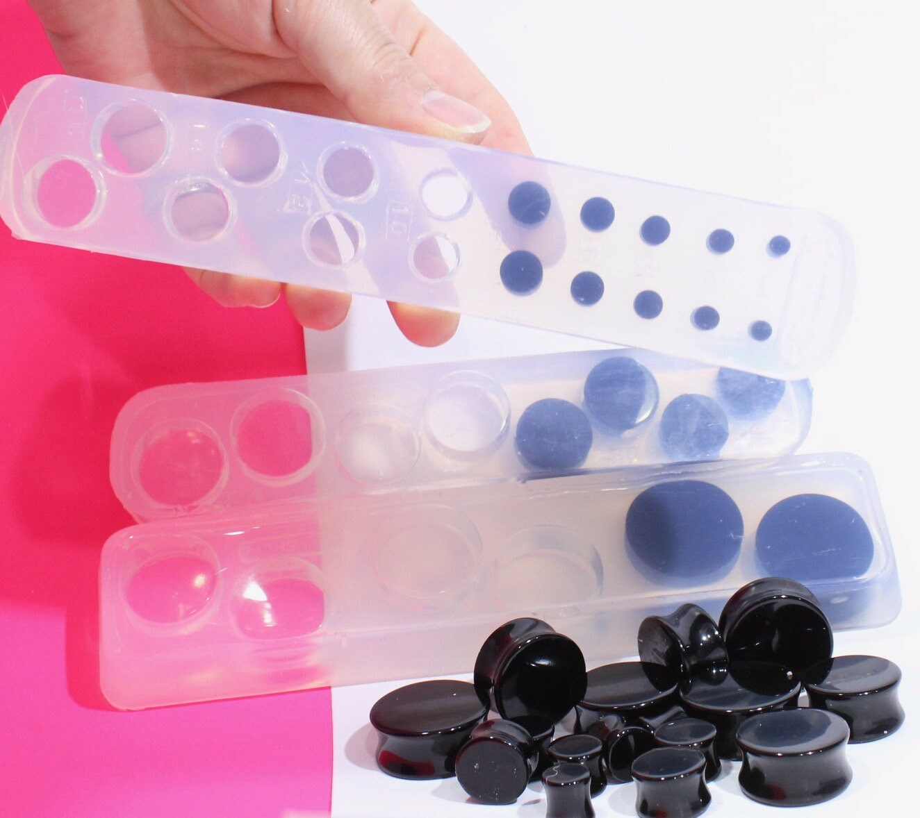 Plug Gauge Mold Multiple Tunnel Flat End Ear Plug Piercing Etsy