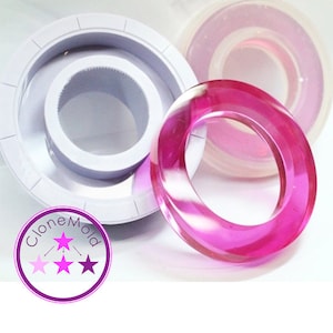 Bangle Mold Thick Round and Flat Bracelet Silicone Rubber Mold