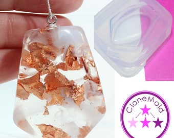 Crystal Stone Mold Natural Rock Stone Silicone Pendant Mold