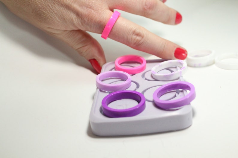 Multiple Ring Mold 6 Large Thin Stackable Band Ring Mold Etsy