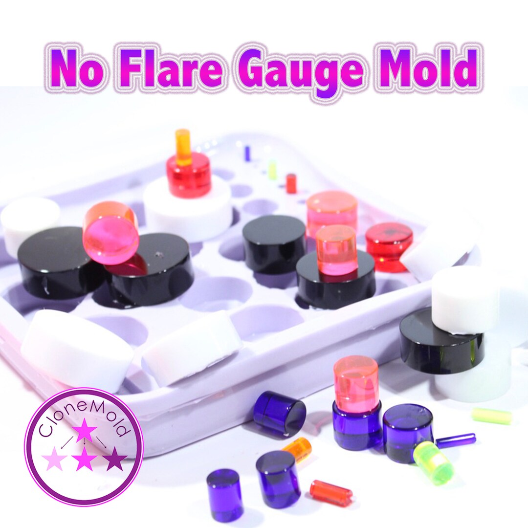 Plug Gauge No Flare Mold Multiple Ear Plug Piercing Silicone Etsy