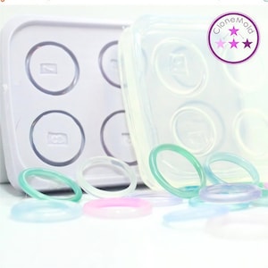 Thin Band Ring | Stackable Silicone Mold | Expert Epoxy Casting | Polymer Jewelry | Sizes 5-10