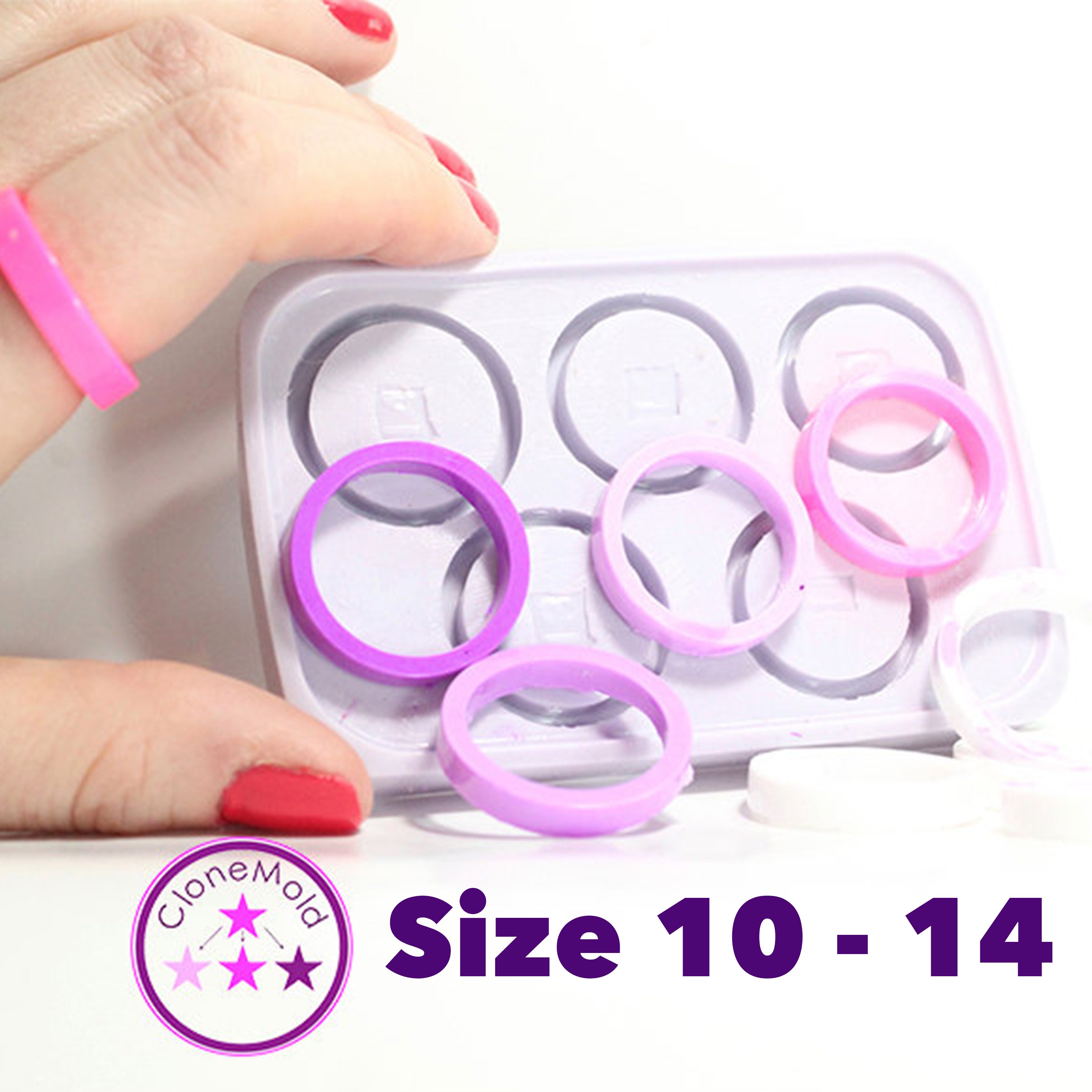 Unique Mold 14 Different Ring Size Resin Mold – Phoenix