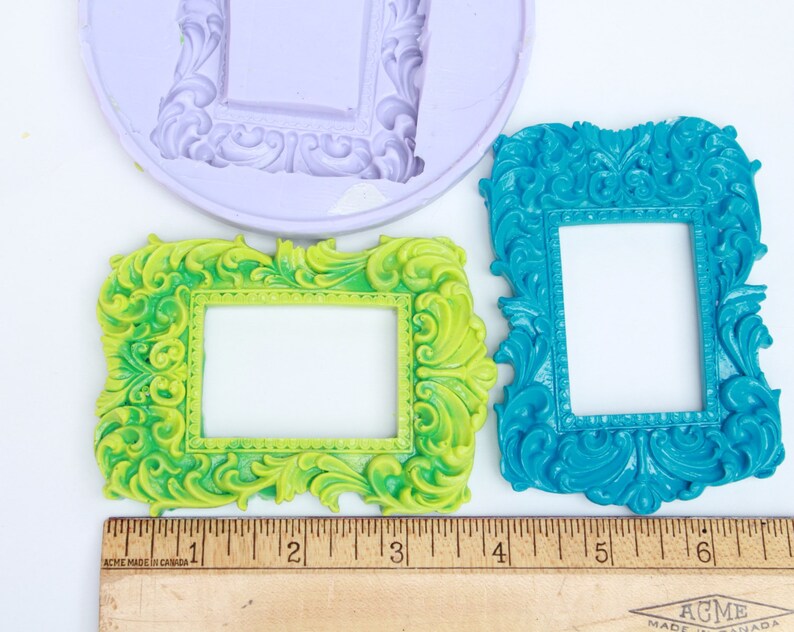 Frame Mold Small Rectangle Frame Silicone Rubber Etsy