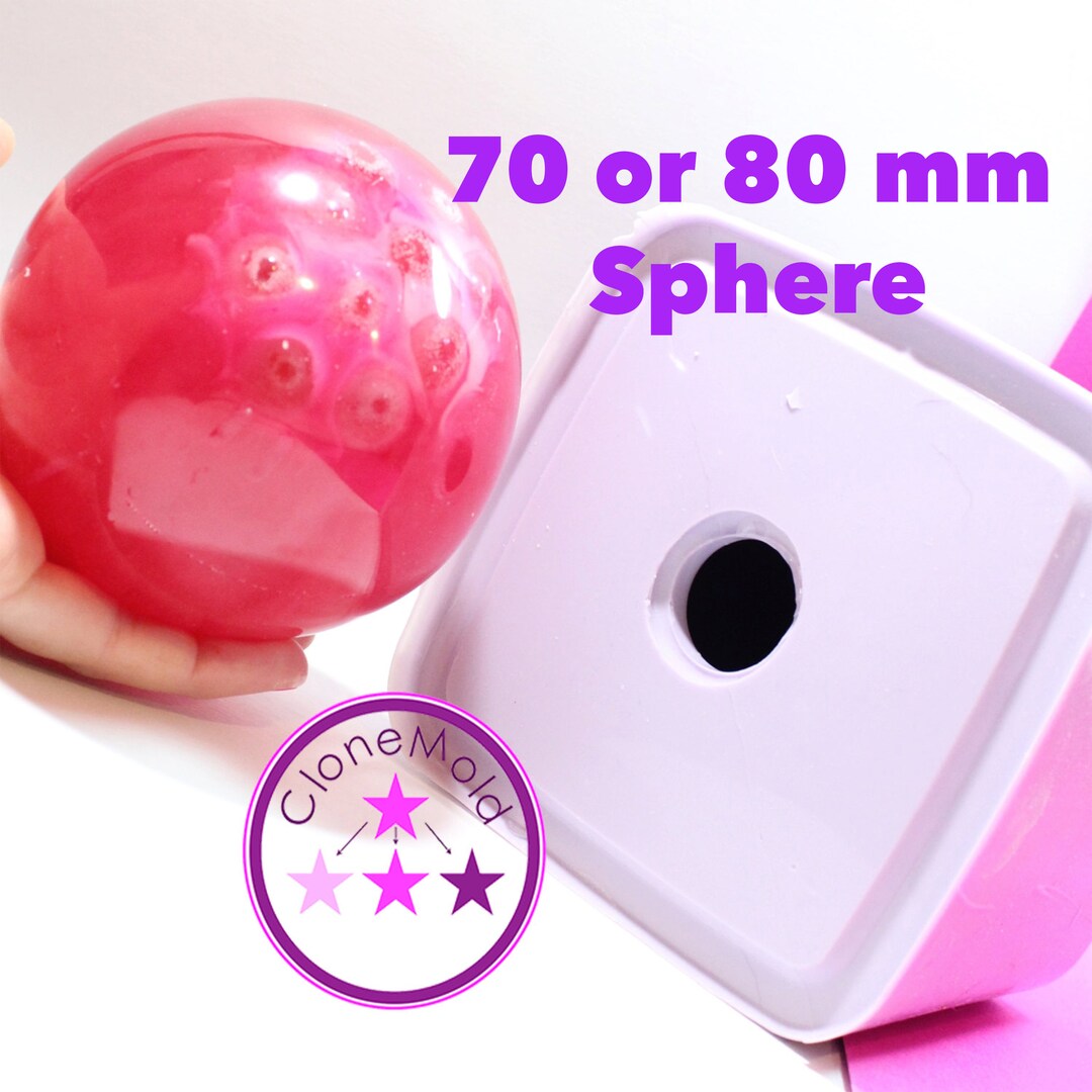 Sphere Ball Mold 70, 80 Mm XL Extra Large Globe Orb Silicone Rubber Etsy