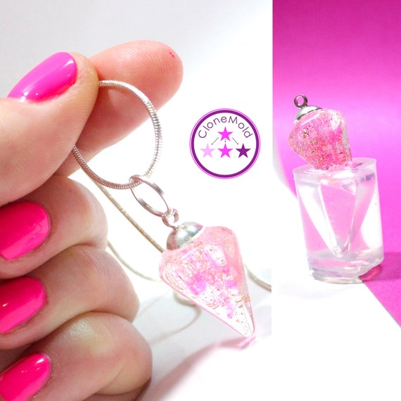 Crystal Pendant Mold Pendulum Silicone Pendant Mold Etsy