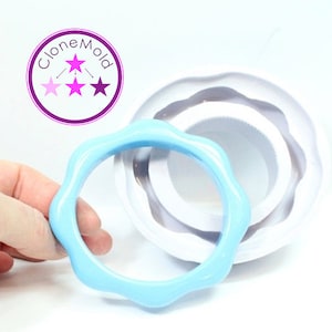 Bangle Mold Flower Shaped Bracelet Silicone Rubber Mold