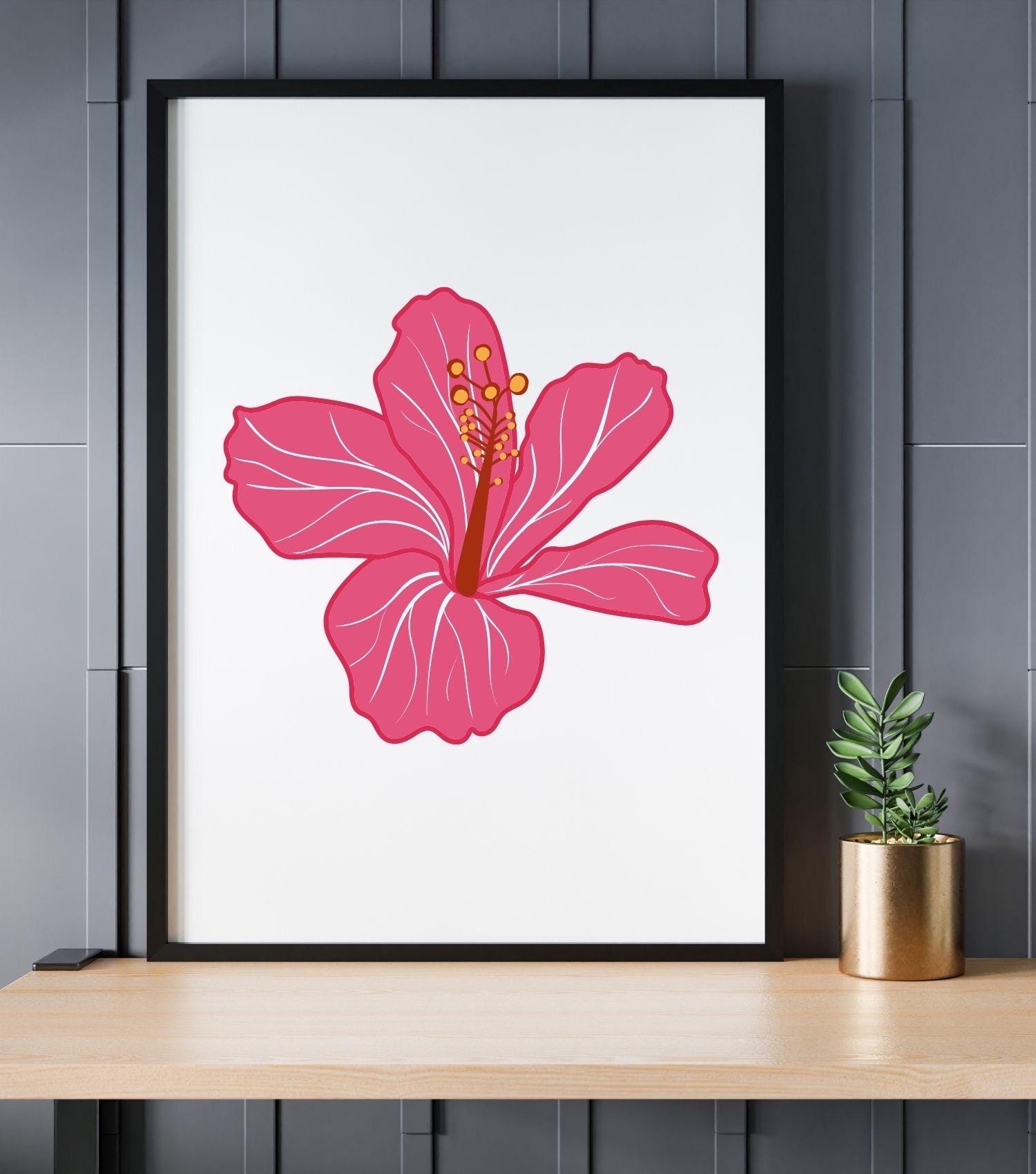 Hibiscus Flower SVG Bundle: Tropical Floral Designs (digital File) - Etsy