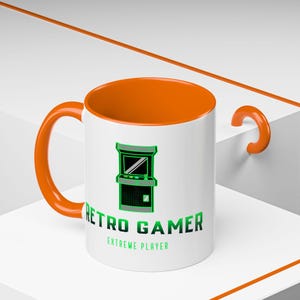 Retro Gamer Coffee Mug 11oz | Fun Accent Cup for Video Game Lovers | Unique Gift for Gamers & Nostalgia Enthusiasts