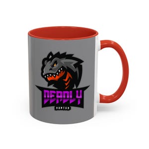 Deadly Dragon Accent Coffee Mug 11oz - Unique Fantasy Ceramic Cup, Gift for Dragon Lovers & Collectors