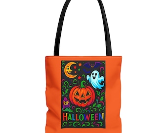 Halloween Tote Bag - Wiederverwendbare Polyester Süßes oder Saures