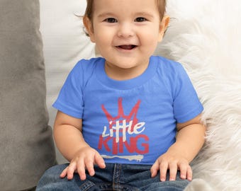 Infant Fine Jersey Tee - 'Little King' Graphic, Baby Shower Gift