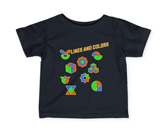 Colorful Lines Infant Tee - Soft Cotton Baby & Toddler Shirt